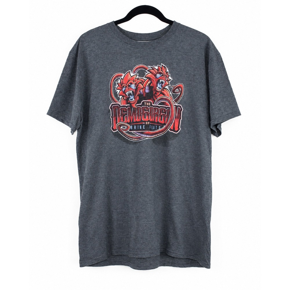 Dungeons & Dragons Demogorgon of Brine Flats Graphic T-Shirt Mens XL Grey